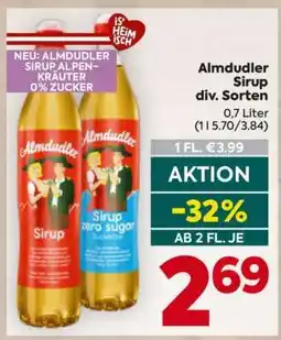 Billa Almdudler Sirup div. Sorten Angebot