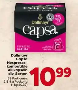Billa Dallmayr Capsa Nespresso-kompatible Alukapseln div. Sorten Angebot