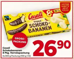 Billa Casali Schokobananen 8 Pkg. Vorratspackung Angebot