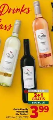 Billa Gallo Family Vineyards div. Sorten Angebot