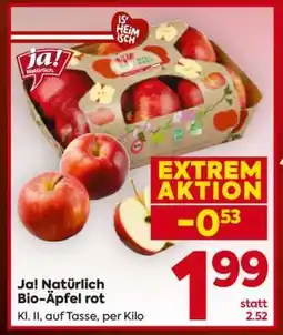 Billa Ja! Natürlich Bio-Äpfel rot Angebot