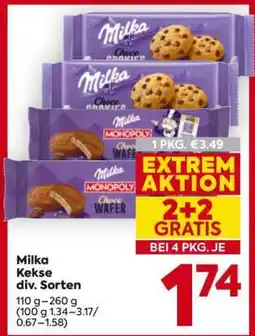 Billa Milka Kekse div. Sorten Angebot