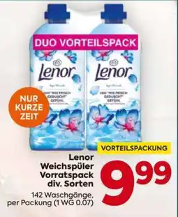 Billa Lenor Weichspüler Vorratspack div. Sorten Angebot