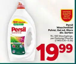 Billa Persil Waschmittel Angebot