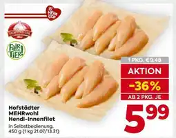 Billa Hofstädter Mehrwohl Hendl-Innenfilet Angebot