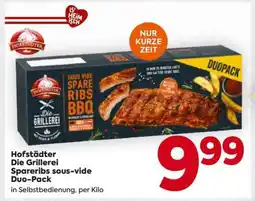 Billa Hofstädter Die Grillerei Spareribs sous-vide Duo-Pack Angebot