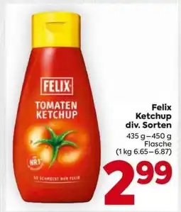 Billa Felix Ketchup div. Sorten Angebot