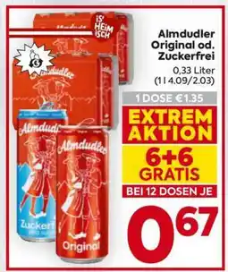 Billa Almdudler Original od. Zuckerfrei Angebot