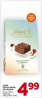 Billa Lindt Choco Wafer div. Sorten Angebot