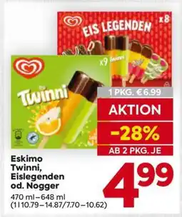 Billa Eskimo Twinni, Eislegenden od. Nogger Angebot