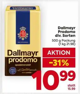 Billa Dallmayr Prodomo div. Sorten Angebot