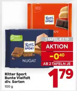Billa Ritter Sport Bunte Vielfalt div. Sorten Angebot