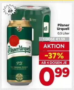 Billa Pilsner Urquell 0,5 Liter Angebot