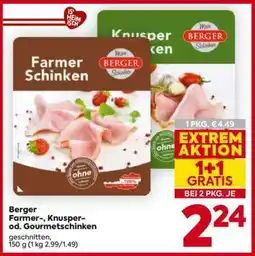 Billa Berger Farmer-, Knusper- od. Gourmetschinken Angebot