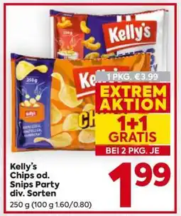 Billa Kelly's Chips od. Snips Party div. Sorten Angebot