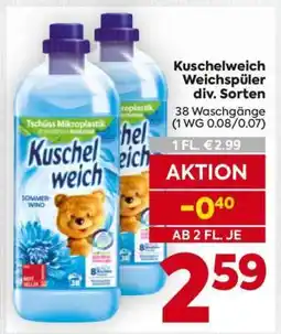 Billa Kuschelweich Weichspüler div. Sorten Angebot