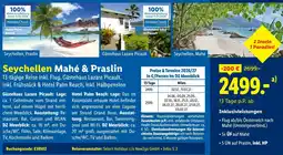 Lidl Reisen Seychellen Mahé & Praslin Angebot