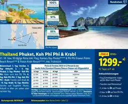 Lidl Reisen Thailand Phuket, Koh Phi Phi & Krabi Angebot