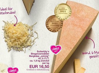Sutterlüty Sutterlüty's Bregenzerwälder Bergkäse Würzig Angebot