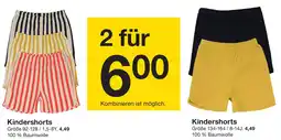 Zeeman Kindershorts Angebot