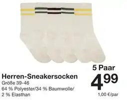 Zeeman Herren-Sneakersocken Angebot