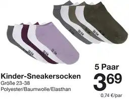 Zeeman Kinder-Sneakersocken Angebot