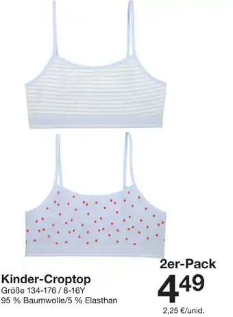 Zeeman Kinder-Croptop Angebot