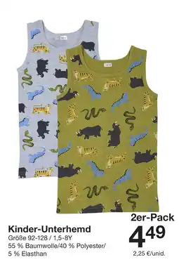 Zeeman Kinder-Unterhemd Angebot
