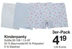 Zeeman Kinderpanty Angebot