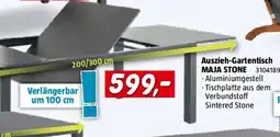 Bauhaus Auszieh-gartentisch maja stone Angebot