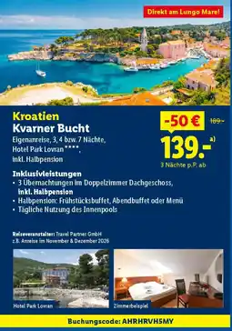 Lidl Kroatien Kvarner Bucht Angebot