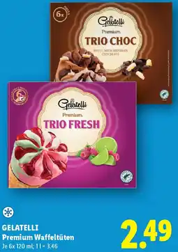 Lidl Gelatelli Premium Waffeltüten Angebot