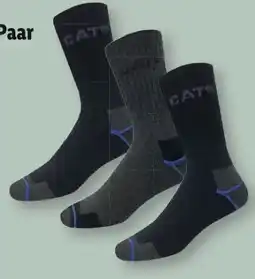 Lidl CAT Caterpillar Herren Thermo-Arbeitssocken Angebot