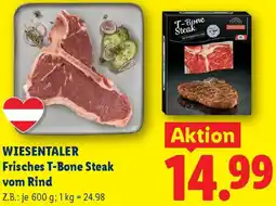 Lidl Wiesentaler Frisches T-Bone Steak vom Rind Angebot