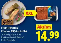 Lidl Fischerstolz Frisches BBQ Lachsfilet Angebot