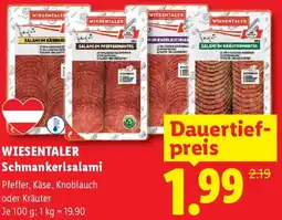 Lidl Wiesentaler Schmankerlsalami Angebot