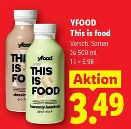 Lidl YFOOD This is food Angebot