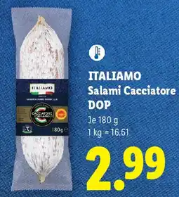 Lidl Italiamo Salami Cacciatore DOP Angebot