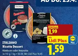 Lidl Italiamo Ricotta Dessert Angebot