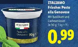 Lidl Italiamo Frisches Pesto alla Genovese Angebot
