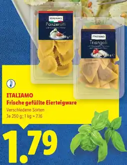 Lidl Italiamo Frische gefüllte Eierteigware Angebot