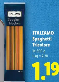 Lidl Italiamo Spaghetti Tricolore Angebot