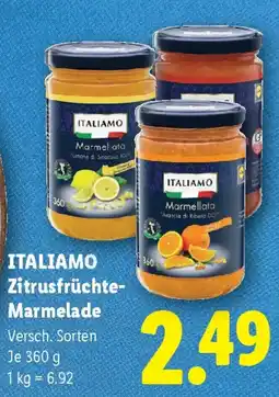 Lidl Italiamo zitrusfrüchte- Marmelade Angebot