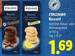 Lidl Italiamo Biscotti Gefülltes Kakao- oder Zitronengebäck Angebot