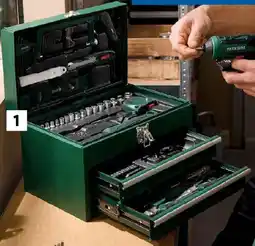 Lidl Parkside Werkzeugkoffer mit Akkuschrauber Angebot