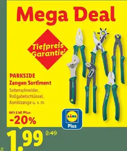 Lidl Parkside Zangen Sortiment Angebot