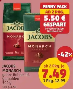 PENNY Jacobs monarch ganze bohne od. gemahlen Angebot