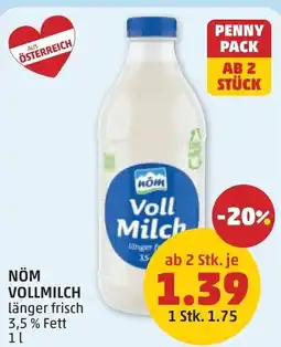 PENNY Nöm vollmilch Angebot