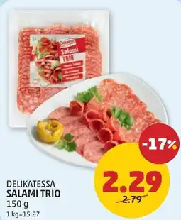 PENNY Delikatessa salami trio Angebot
