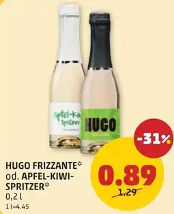 PENNY Hugo frizzante od. apfel-kiwi- spritzer Angebot